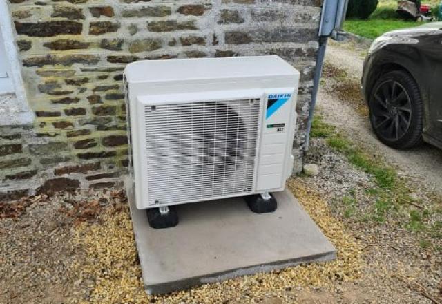 Pompe à chaleur daikin en remplacement d’une chaudière fioul